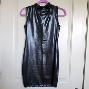 Fashion nova fake leather dress